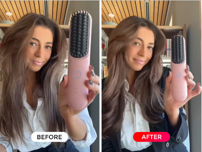 Cepillo Alisador Recargable